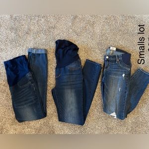 Maternity small jeans lot